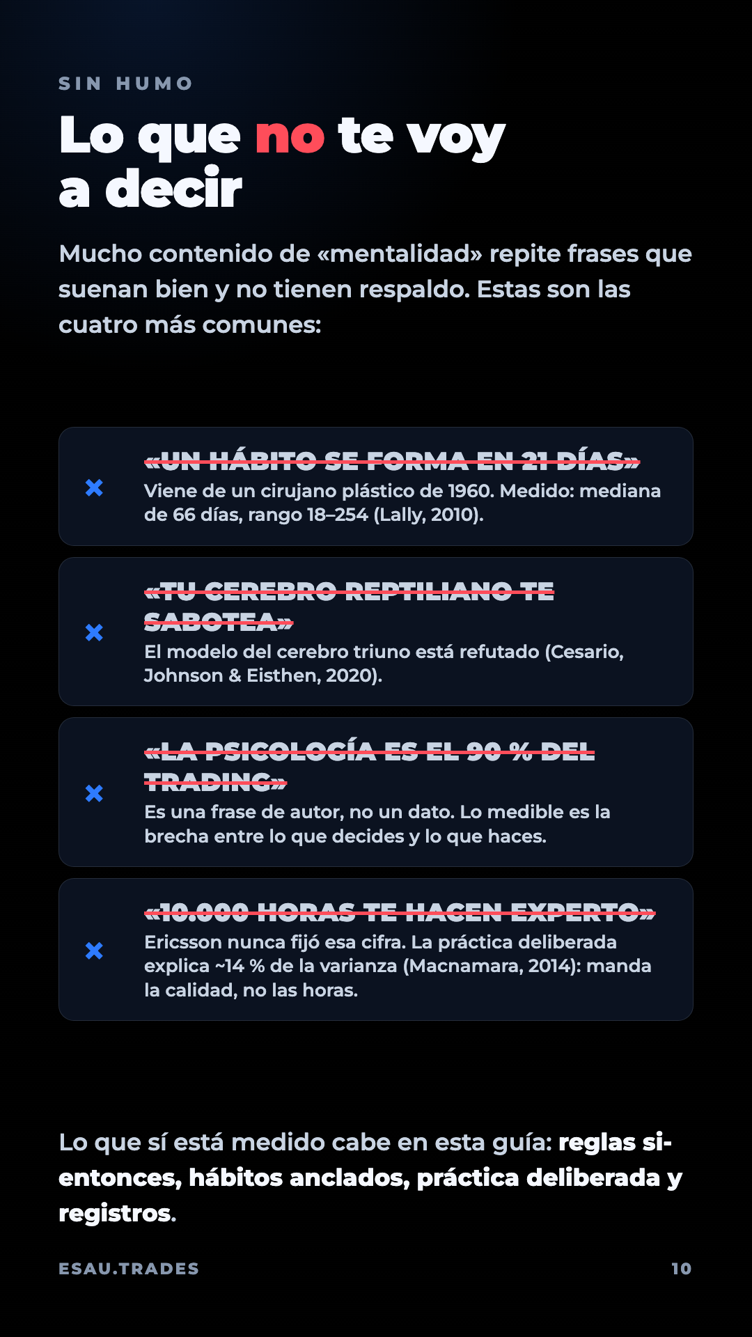 MENTE: sabes lo que tienes que hacer, ¿por qué no lo haces?, página 11