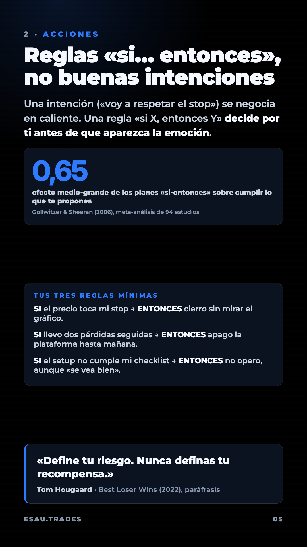 MENTE: sabes lo que tienes que hacer, ¿por qué no lo haces?, página 6
