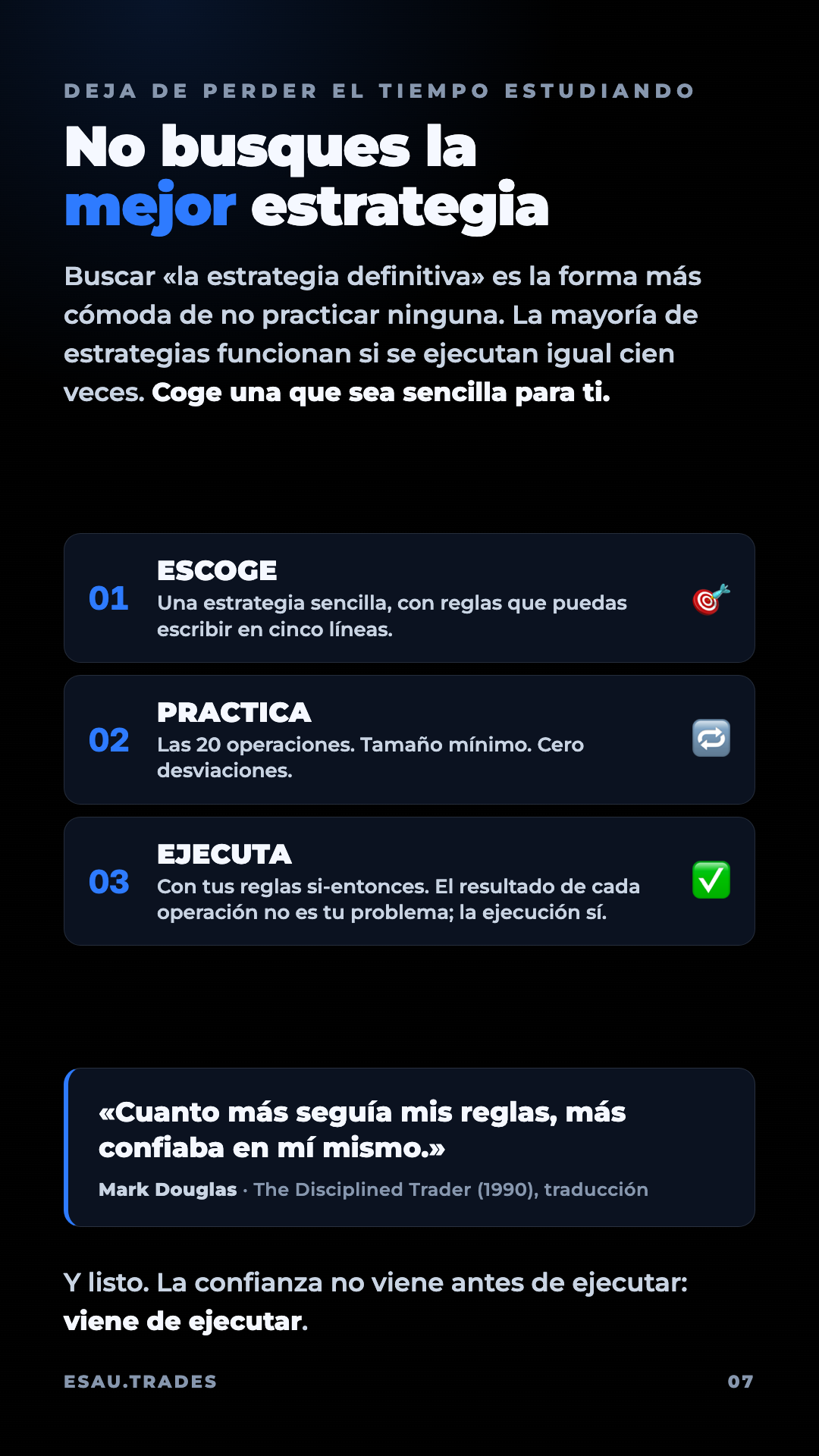 MENTE: sabes lo que tienes que hacer, ¿por qué no lo haces?, página 8
